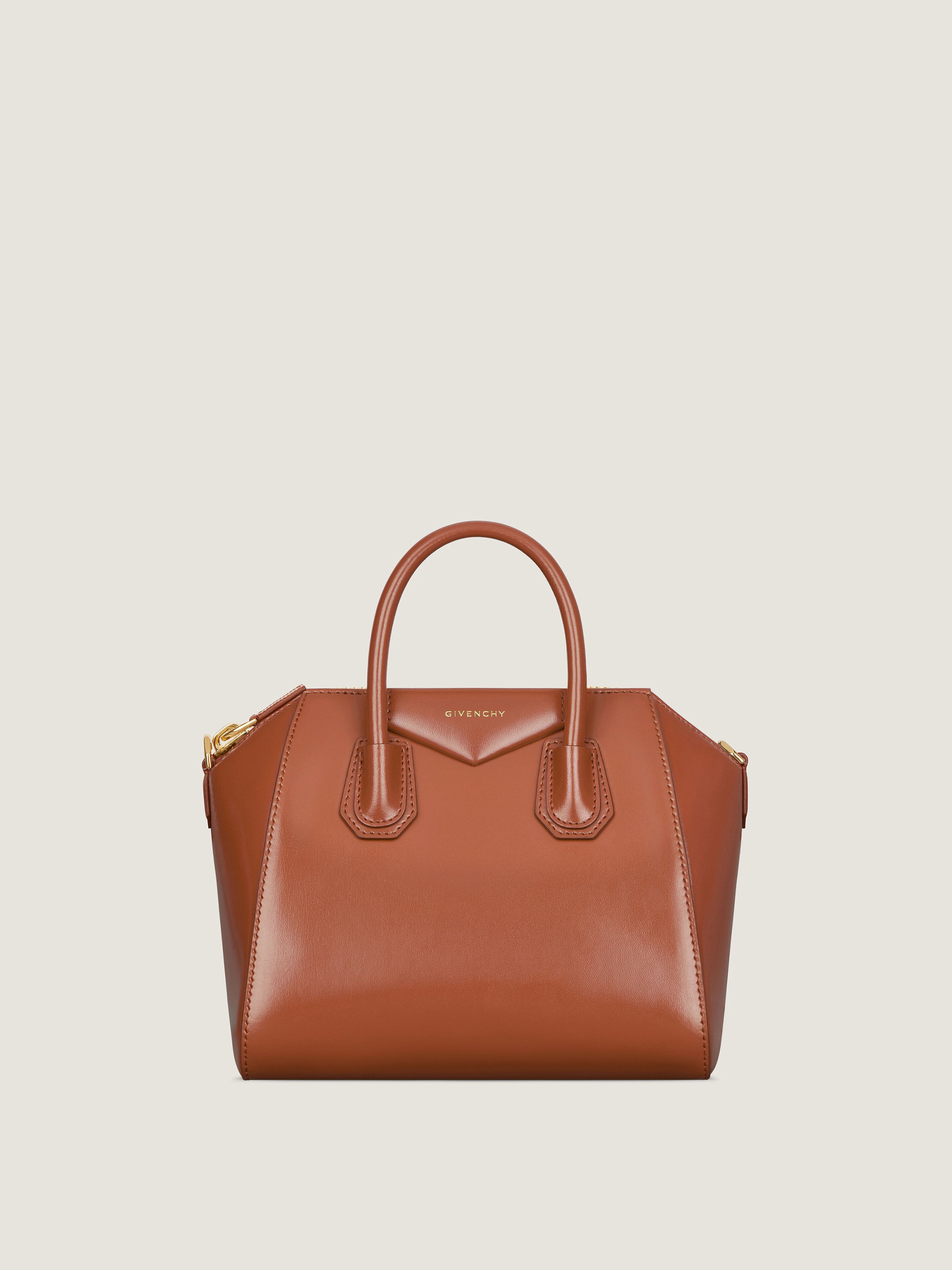 Small Antigona bag in Box leather